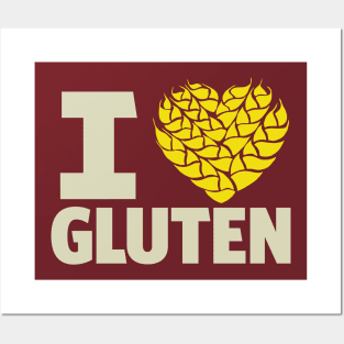 I Heart Gluten Posters and Art